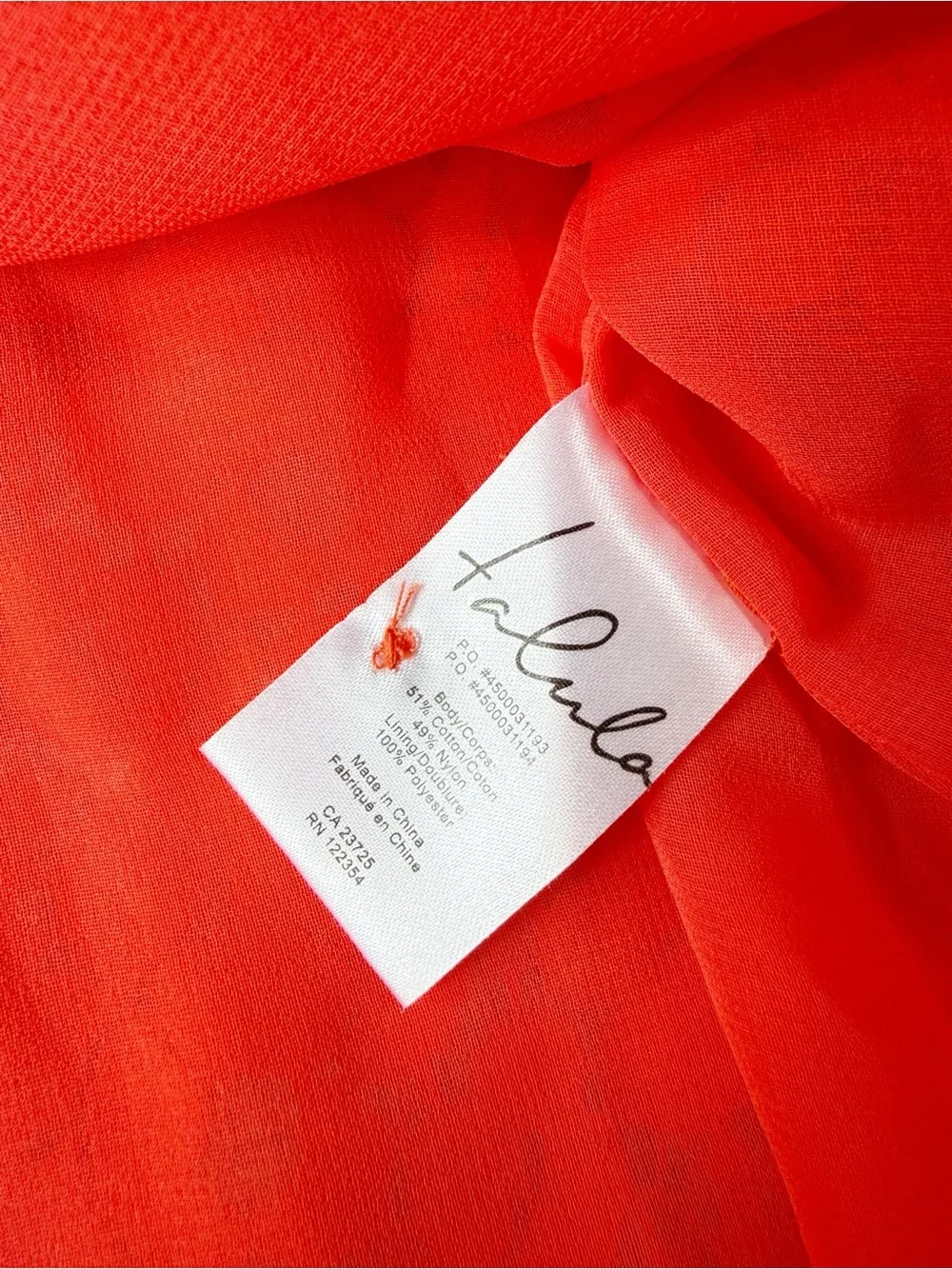 Talula Aritzia Vermillion Lace Sleeveless Blouse MEDIUM Romantic Boho Preppy Y2K - Picture 5 of 5
